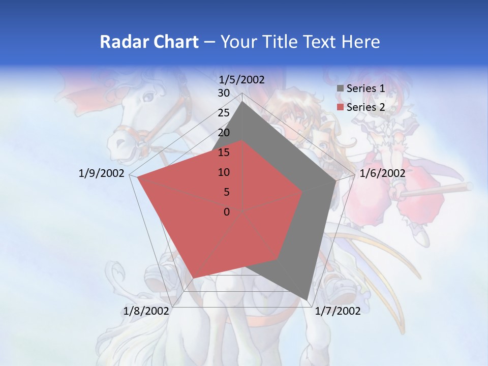 A Woman Riding On The Back Of A White Horse PowerPoint Template