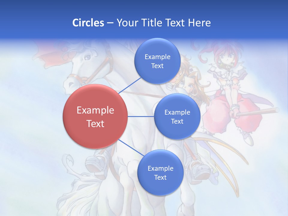 A Woman Riding On The Back Of A White Horse PowerPoint Template