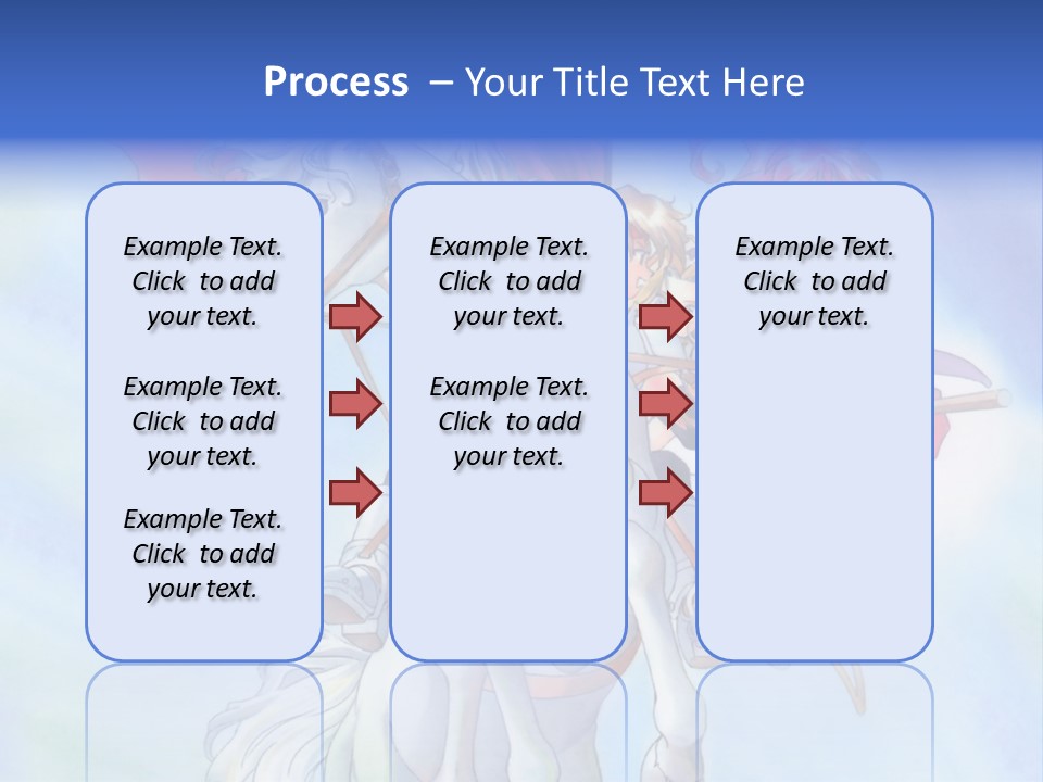 A Woman Riding On The Back Of A White Horse PowerPoint Template