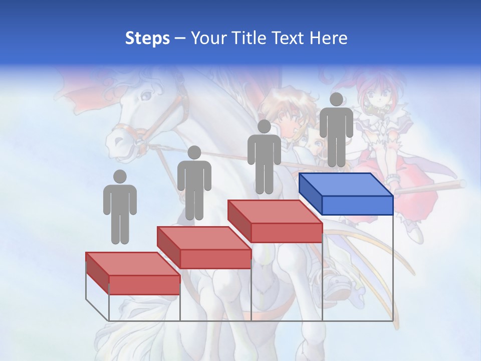 A Woman Riding On The Back Of A White Horse PowerPoint Template
