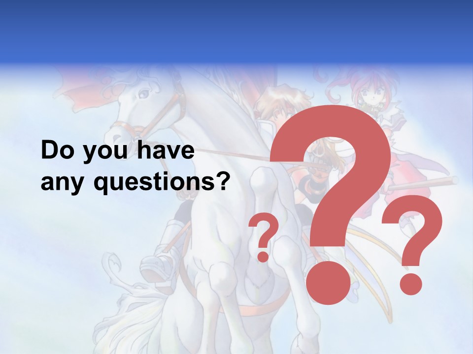 A Woman Riding On The Back Of A White Horse PowerPoint Template