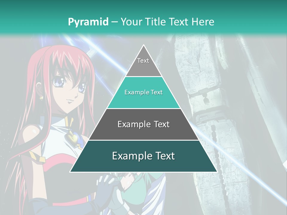 A Couple Of Anime Characters Standing Next To Each Other PowerPoint Template