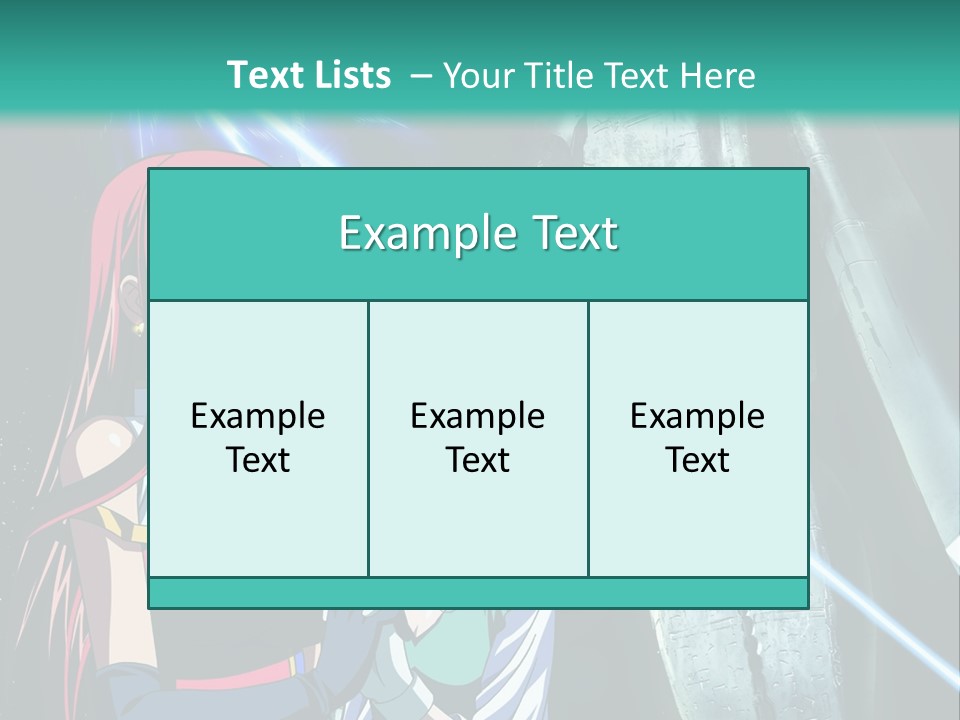 A Couple Of Anime Characters Standing Next To Each Other PowerPoint Template