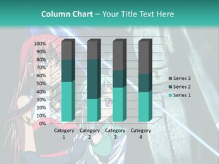 A Couple Of Anime Characters Standing Next To Each Other PowerPoint Template