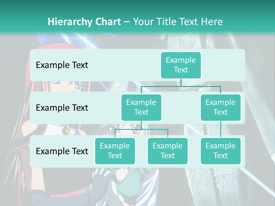 A Couple Of Anime Characters Standing Next To Each Other PowerPoint Template