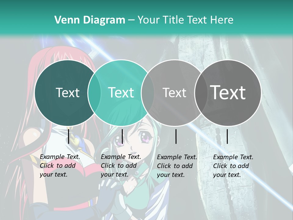 A Couple Of Anime Characters Standing Next To Each Other PowerPoint Template