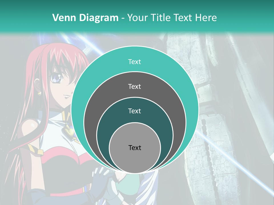 A Couple Of Anime Characters Standing Next To Each Other PowerPoint Template