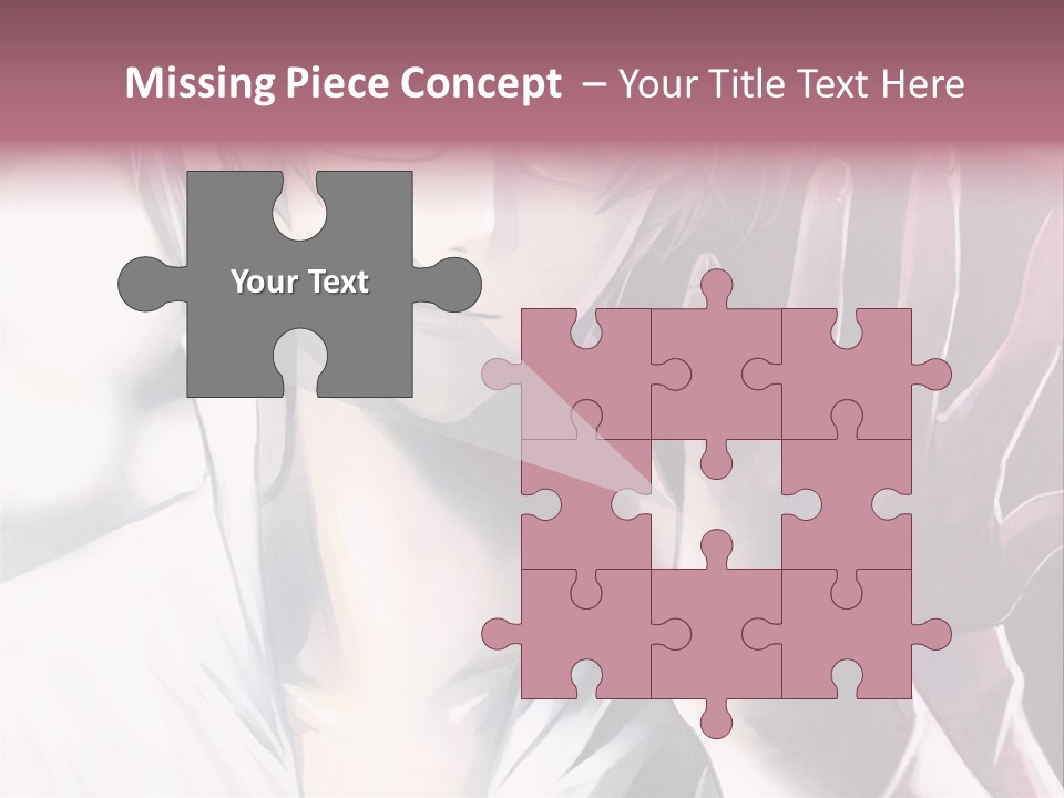 A Man With Glasses Holding His Hand Up To His Face PowerPoint Template