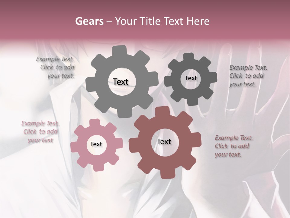 A Man With Glasses Holding His Hand Up To His Face PowerPoint Template