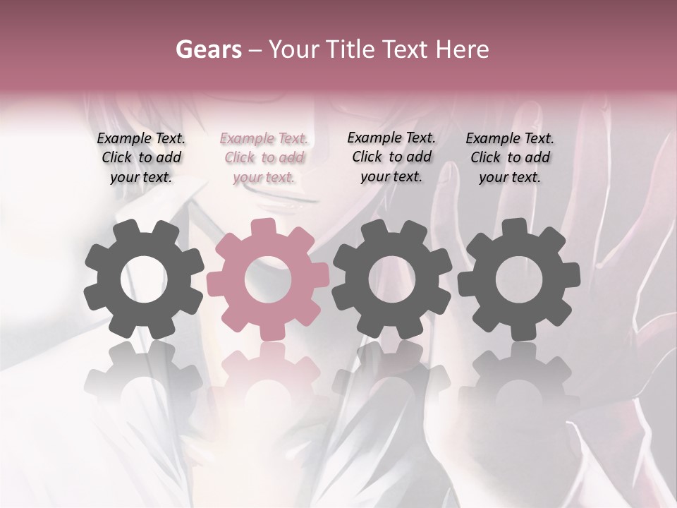 A Man With Glasses Holding His Hand Up To His Face PowerPoint Template