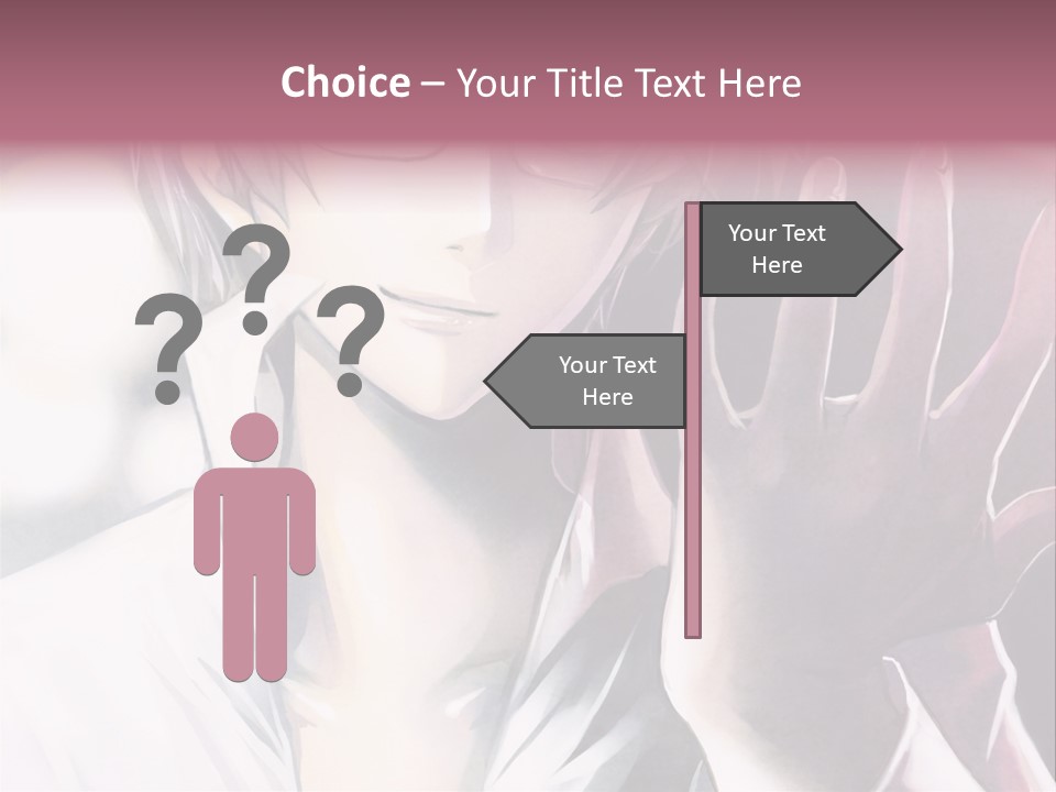 A Man With Glasses Holding His Hand Up To His Face PowerPoint Template