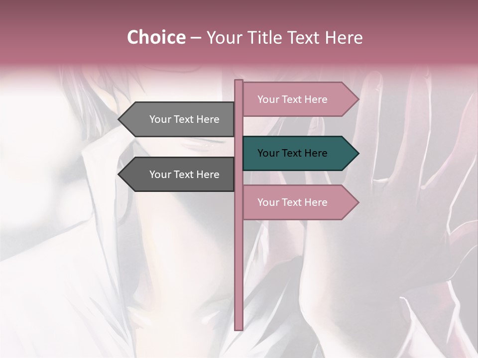 A Man With Glasses Holding His Hand Up To His Face PowerPoint Template