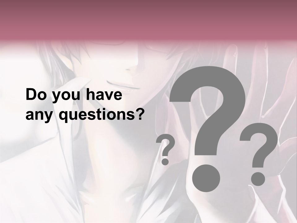 A Man With Glasses Holding His Hand Up To His Face PowerPoint Template