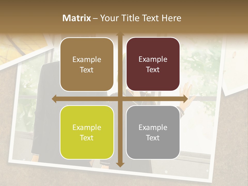 A Couple Of People Standing Next To Each Other PowerPoint Template