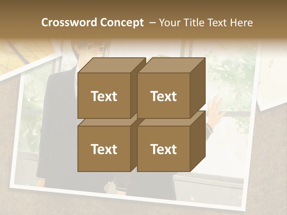 A Couple Of People Standing Next To Each Other PowerPoint Template