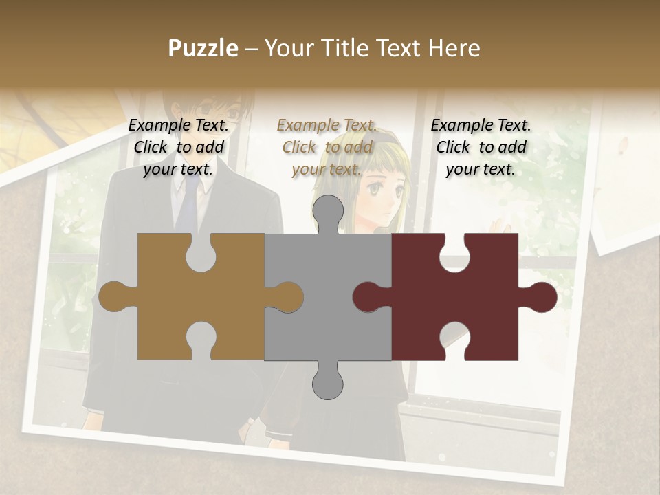 A Couple Of People Standing Next To Each Other PowerPoint Template