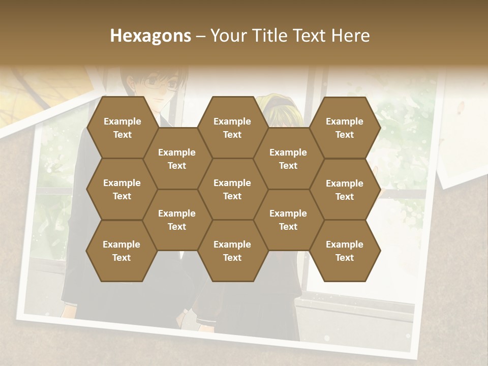 A Couple Of People Standing Next To Each Other PowerPoint Template