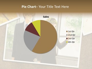 A Couple Of People Standing Next To Each Other PowerPoint Template