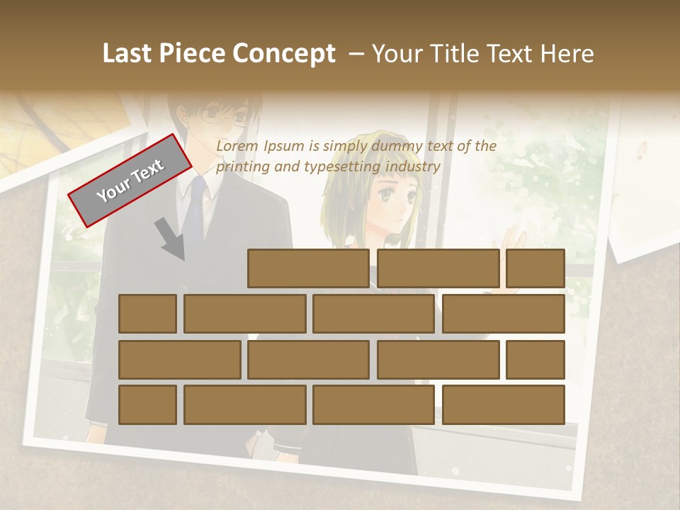 A Couple Of People Standing Next To Each Other PowerPoint Template