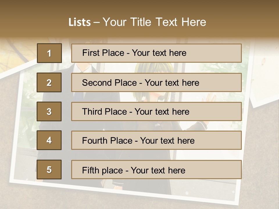 A Couple Of People Standing Next To Each Other PowerPoint Template