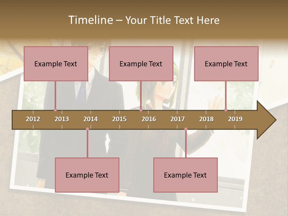 A Couple Of People Standing Next To Each Other PowerPoint Template