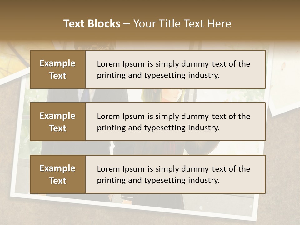 A Couple Of People Standing Next To Each Other PowerPoint Template