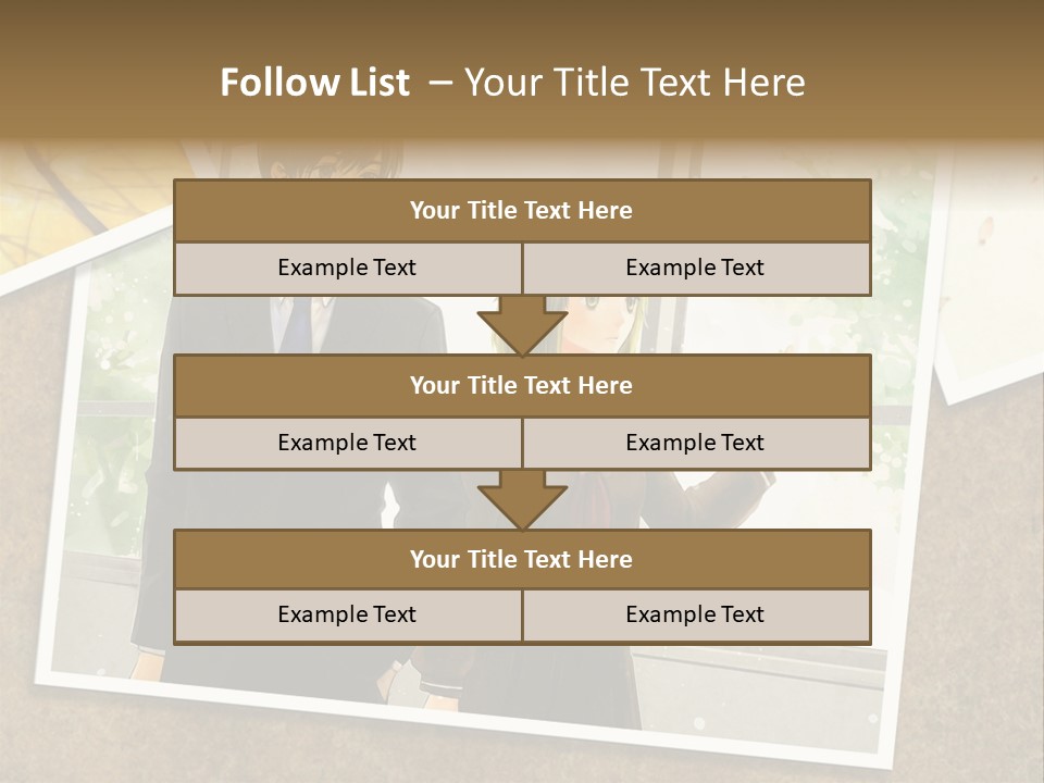 A Couple Of People Standing Next To Each Other PowerPoint Template