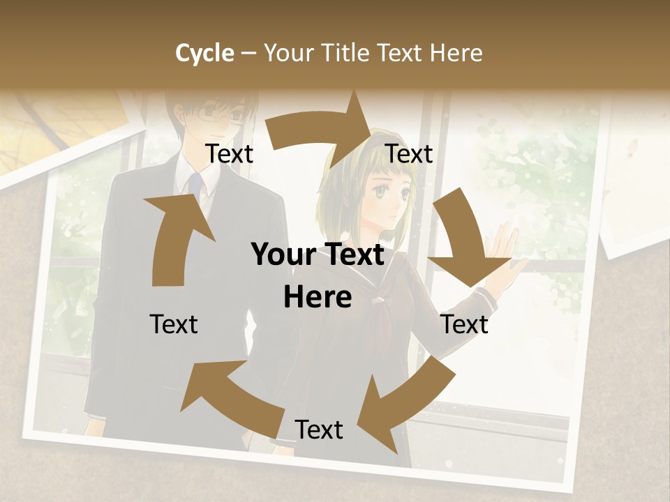 A Couple Of People Standing Next To Each Other PowerPoint Template