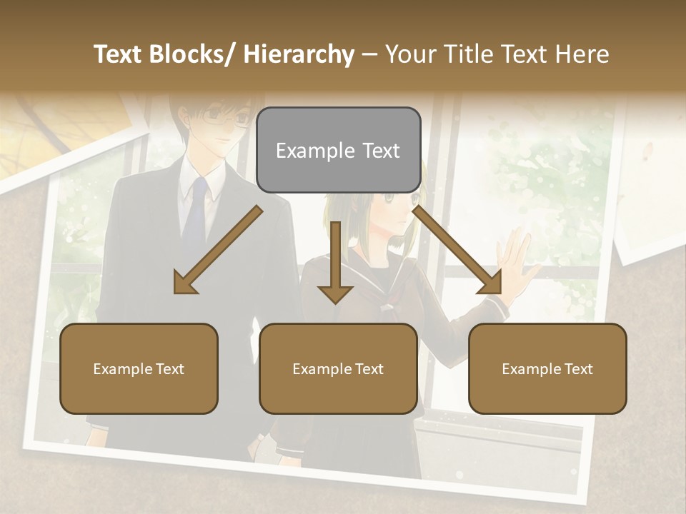A Couple Of People Standing Next To Each Other PowerPoint Template