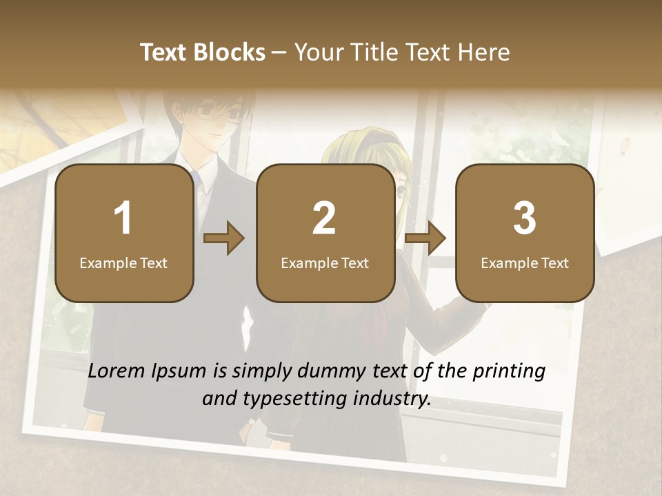 A Couple Of People Standing Next To Each Other PowerPoint Template