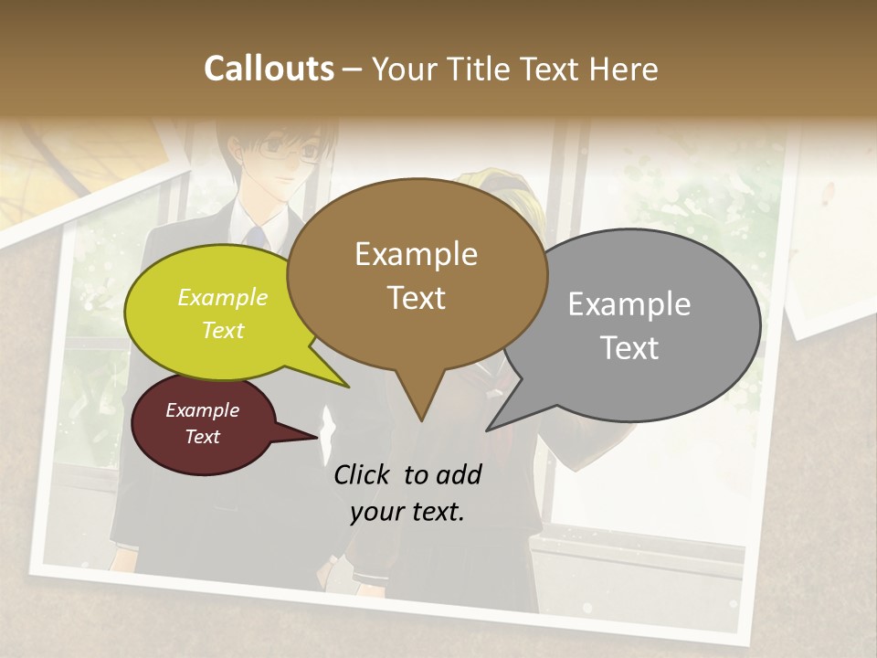 A Couple Of People Standing Next To Each Other PowerPoint Template