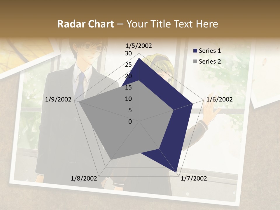 A Couple Of People Standing Next To Each Other PowerPoint Template