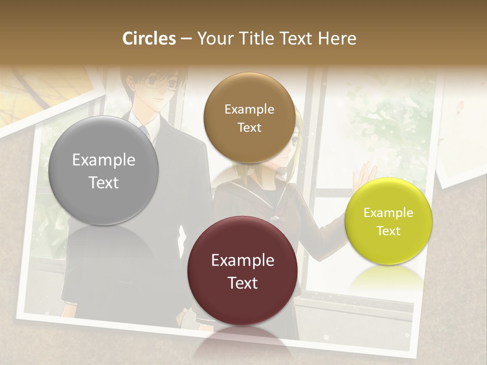 A Couple Of People Standing Next To Each Other PowerPoint Template
