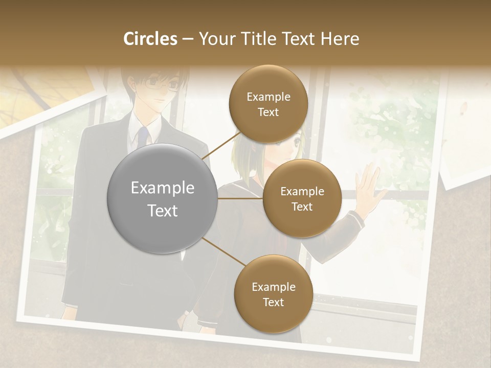 A Couple Of People Standing Next To Each Other PowerPoint Template