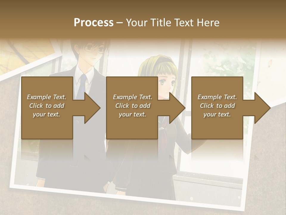 A Couple Of People Standing Next To Each Other PowerPoint Template