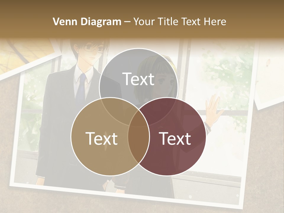 A Couple Of People Standing Next To Each Other PowerPoint Template