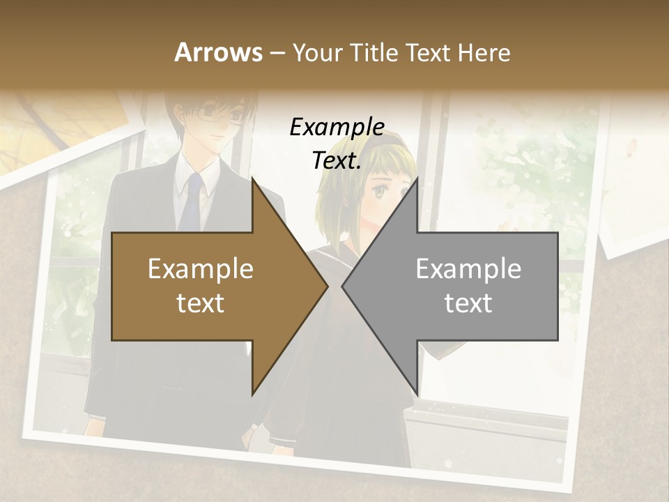 A Couple Of People Standing Next To Each Other PowerPoint Template