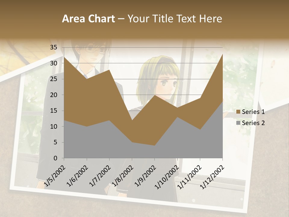 A Couple Of People Standing Next To Each Other PowerPoint Template