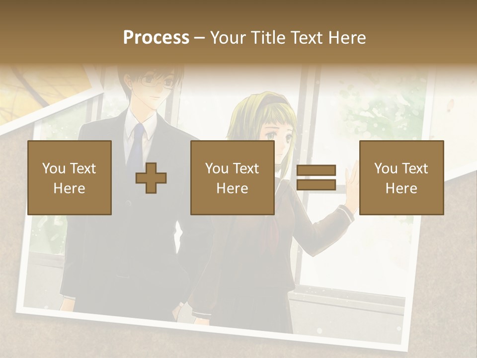 A Couple Of People Standing Next To Each Other PowerPoint Template