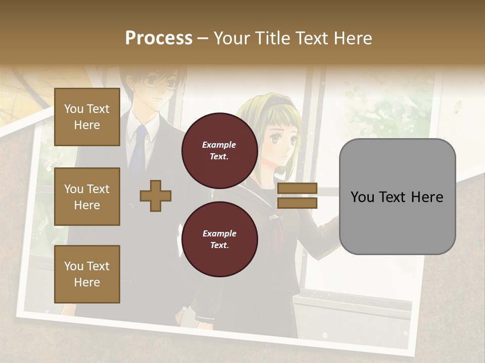 A Couple Of People Standing Next To Each Other PowerPoint Template
