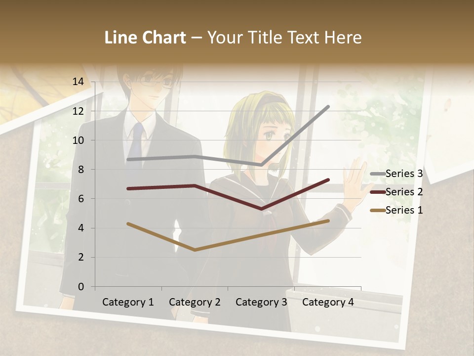 A Couple Of People Standing Next To Each Other PowerPoint Template