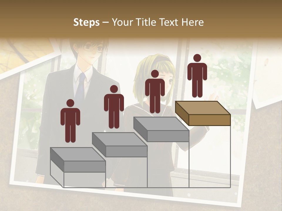 A Couple Of People Standing Next To Each Other PowerPoint Template