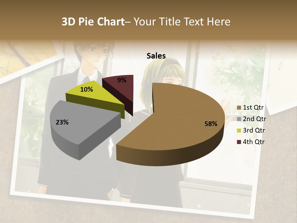 A Couple Of People Standing Next To Each Other PowerPoint Template
