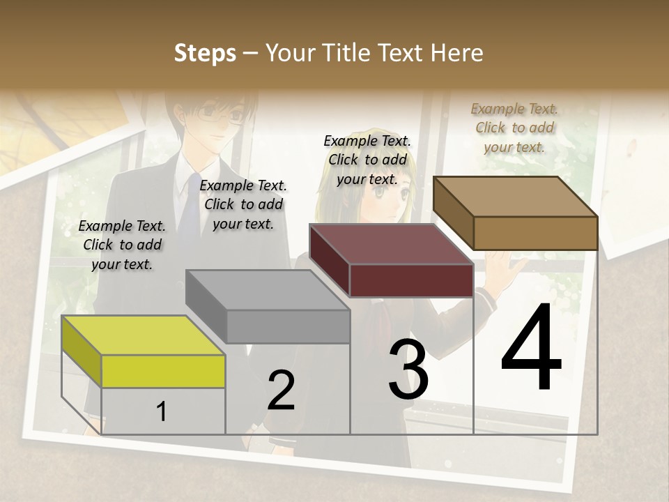 A Couple Of People Standing Next To Each Other PowerPoint Template