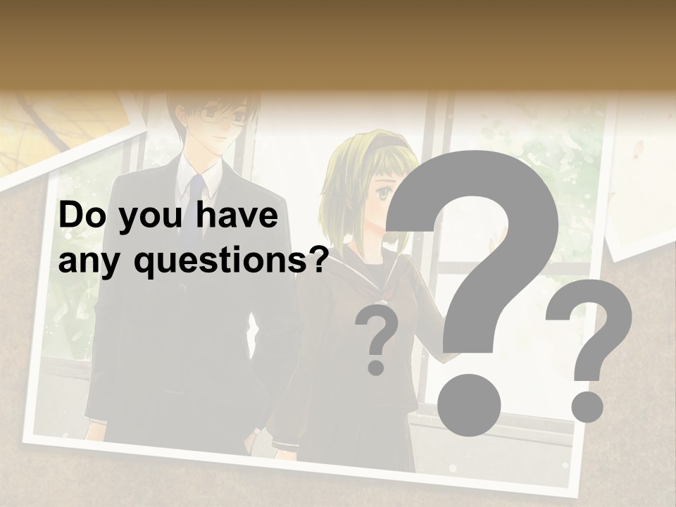 A Couple Of People Standing Next To Each Other PowerPoint Template