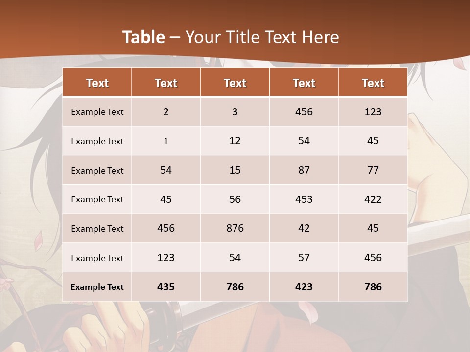 A Couple Of Anime Characters With Swords In Their Hands PowerPoint Template