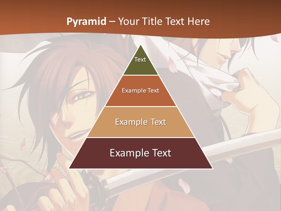 A Couple Of Anime Characters With Swords In Their Hands PowerPoint Template