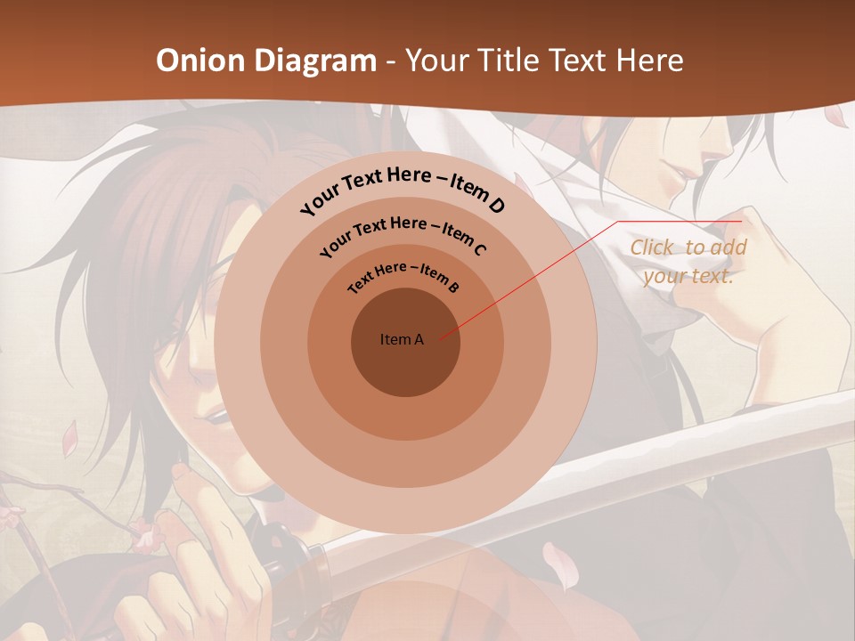 A Couple Of Anime Characters With Swords In Their Hands PowerPoint Template