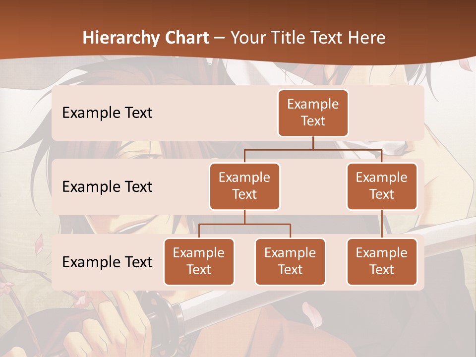 A Couple Of Anime Characters With Swords In Their Hands PowerPoint Template