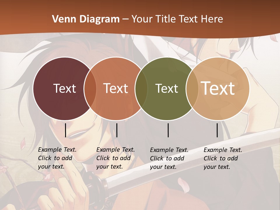 A Couple Of Anime Characters With Swords In Their Hands PowerPoint Template